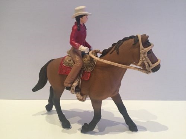 Всадник с лошадью из серии Вестерн  